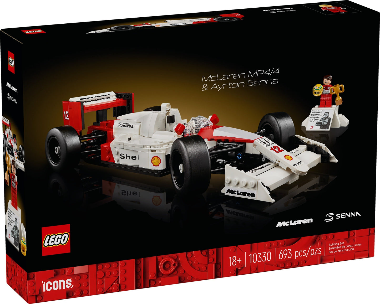 LEGO McLaren MP4/4 & Ayrton Senna, 10330