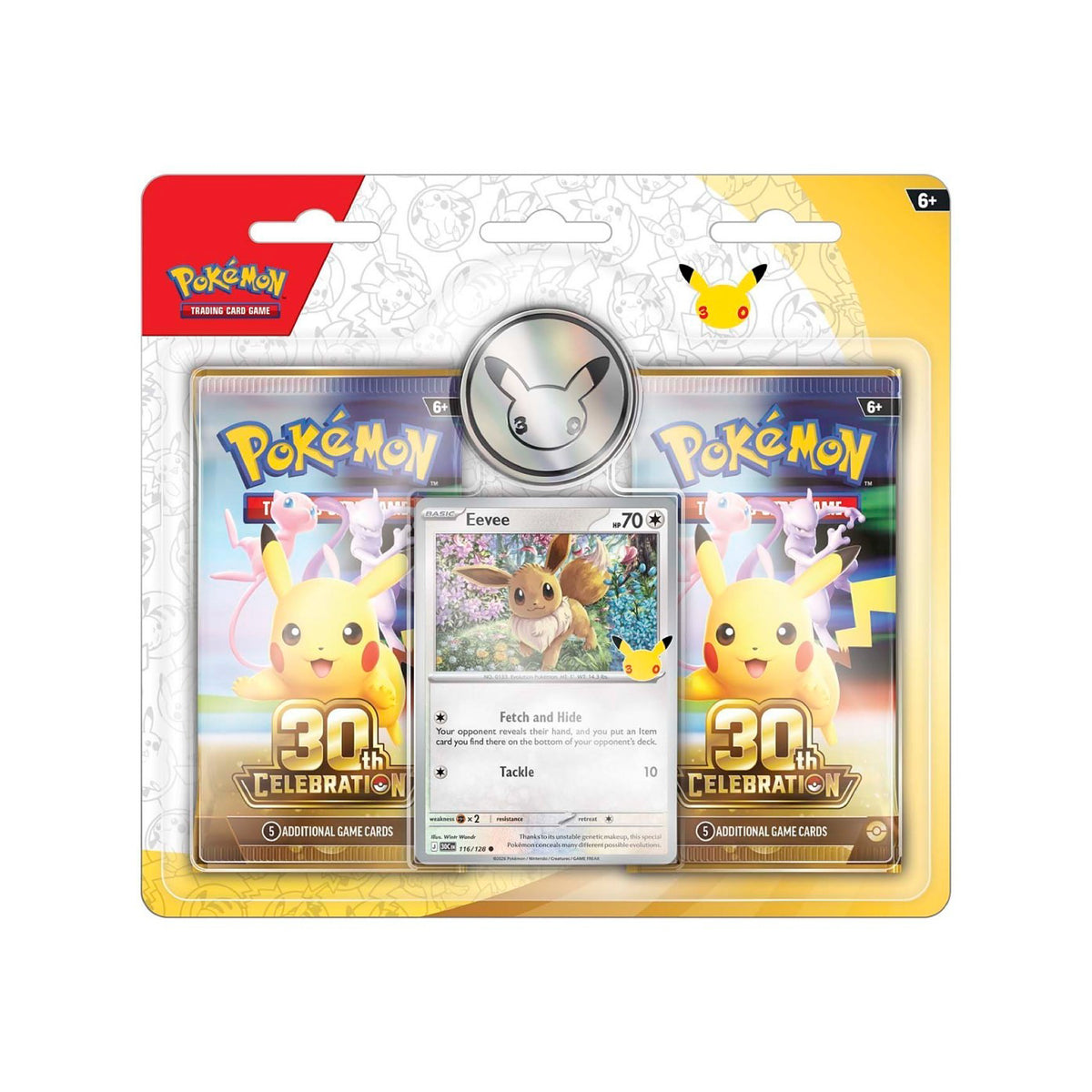 Pokemon 30th Anniversary Celebration, 2 Pack Blister