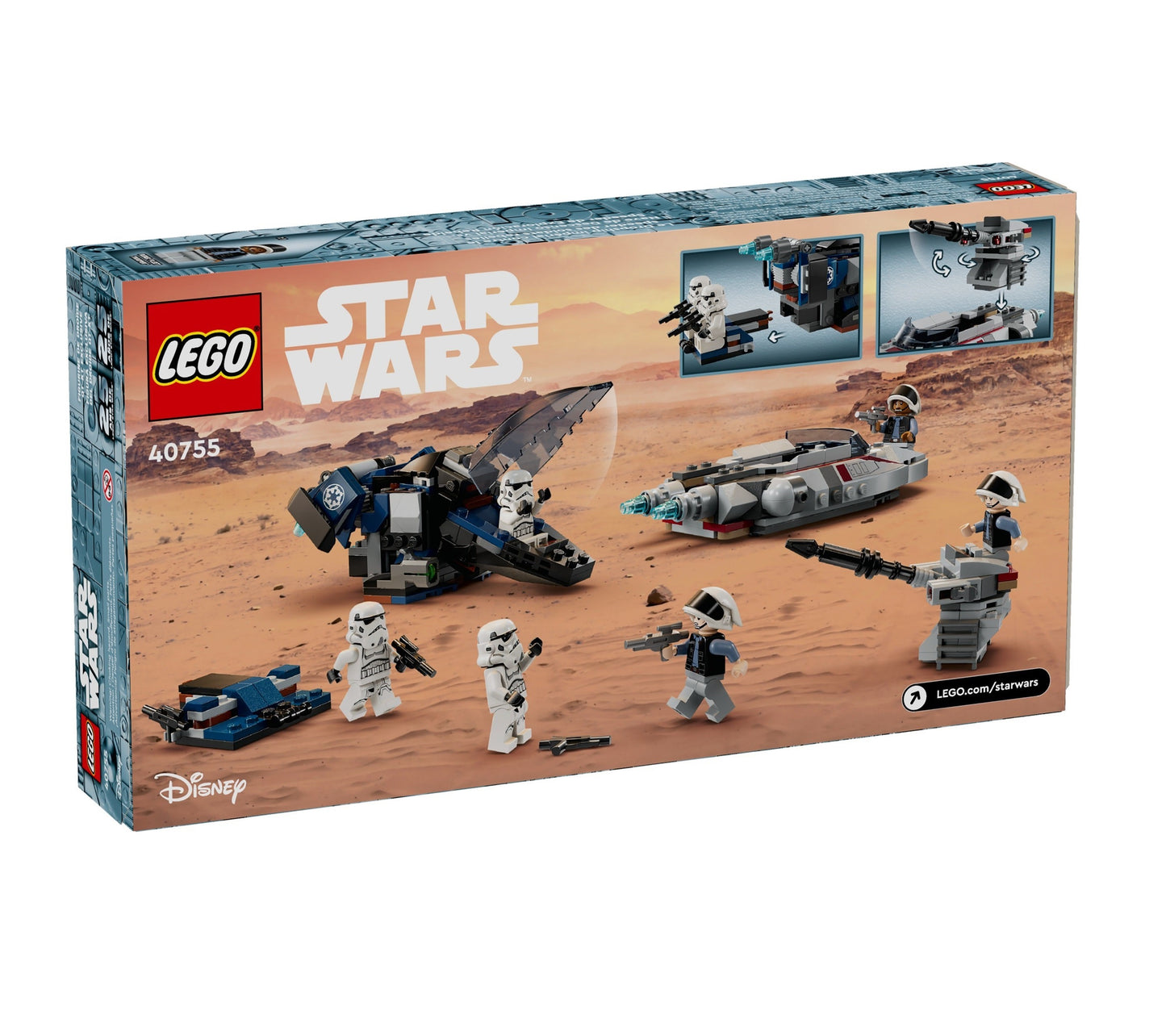 LEGO Imperial Dropship vs. Rebel Scout Speeder, 40755