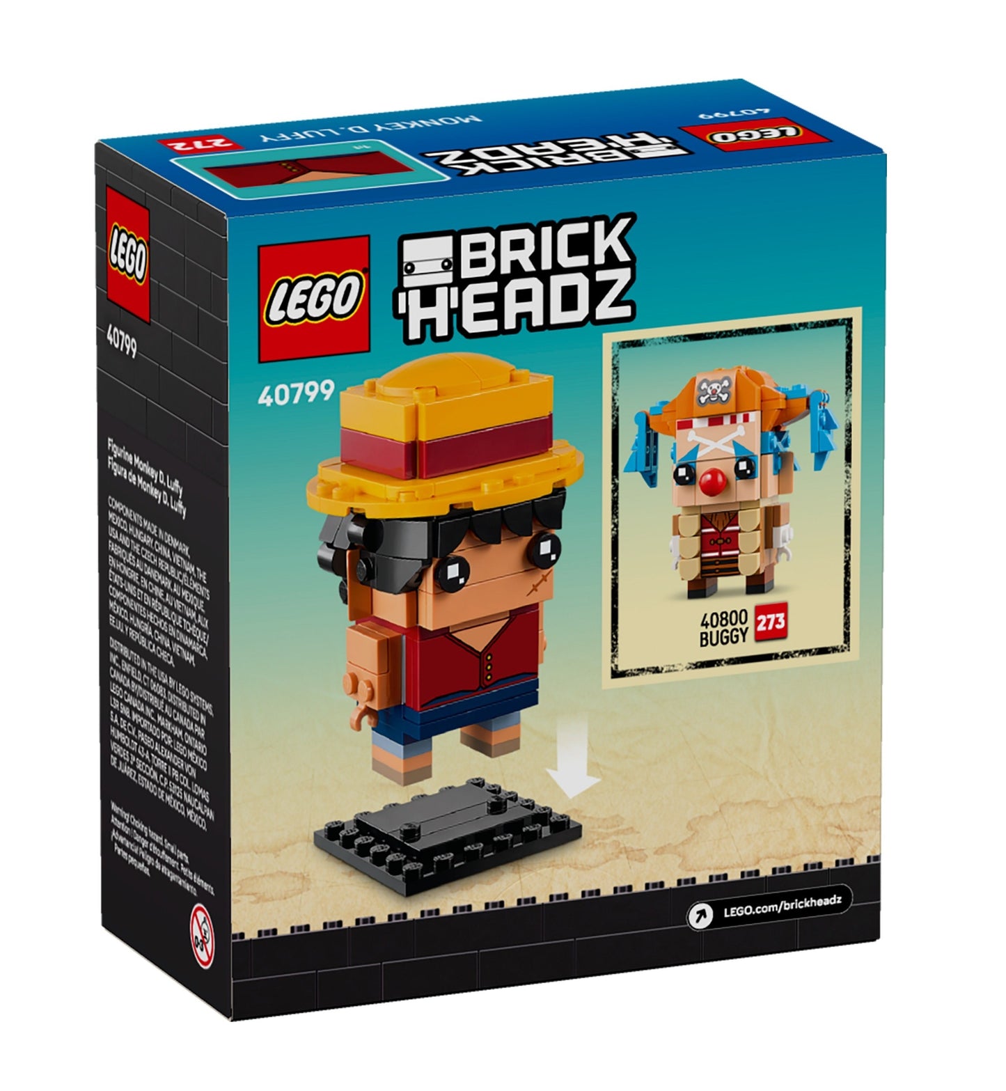 LEGO BrickHeadz, Monkey D. Kuffy, 40799
