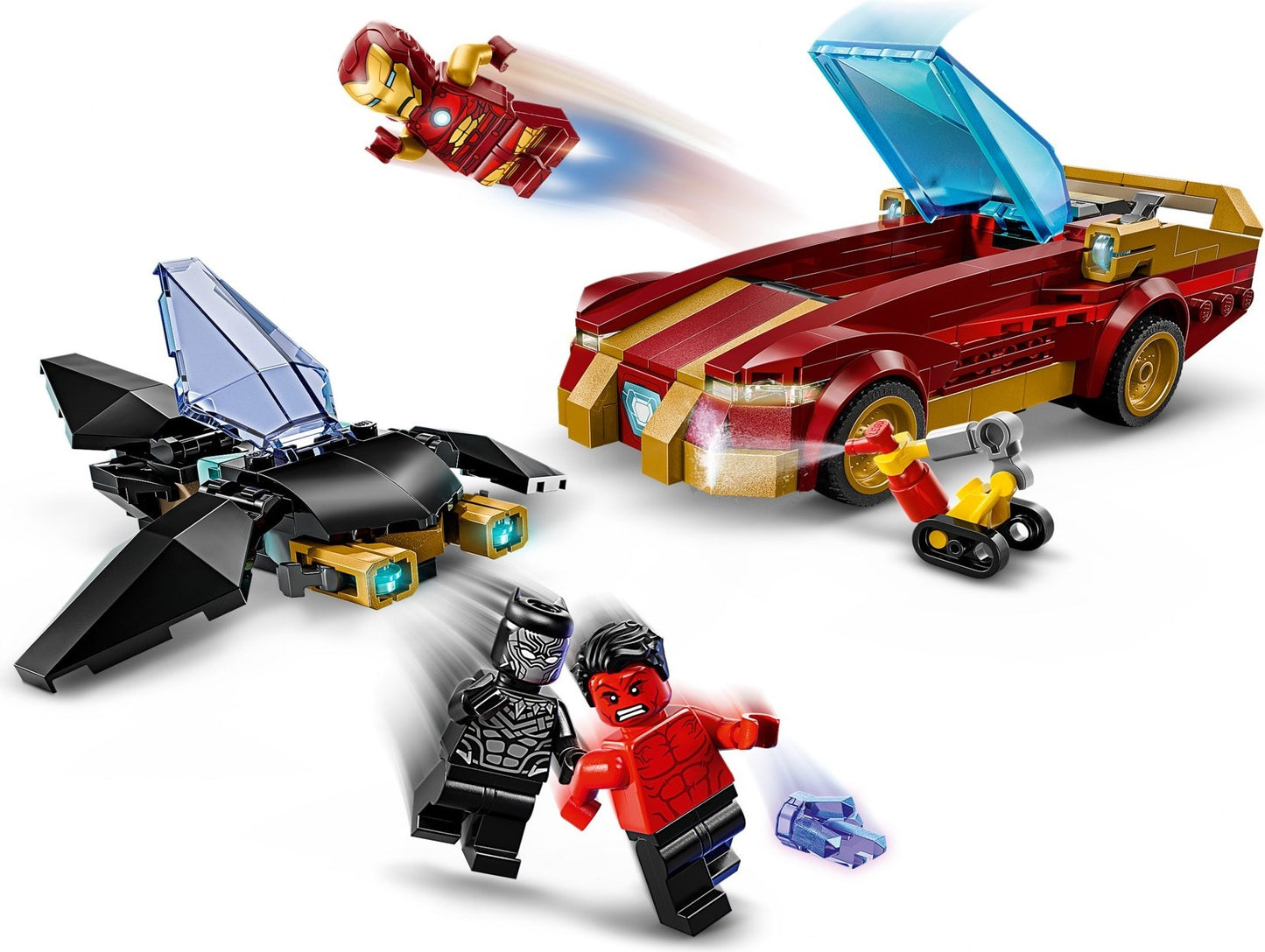 LEGO Iron Man Car & Black Panther vs. Red Hulk, 76310
