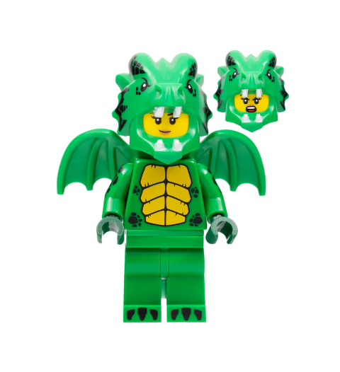 LEGO Series 23, Green Dragon Costume, COL409