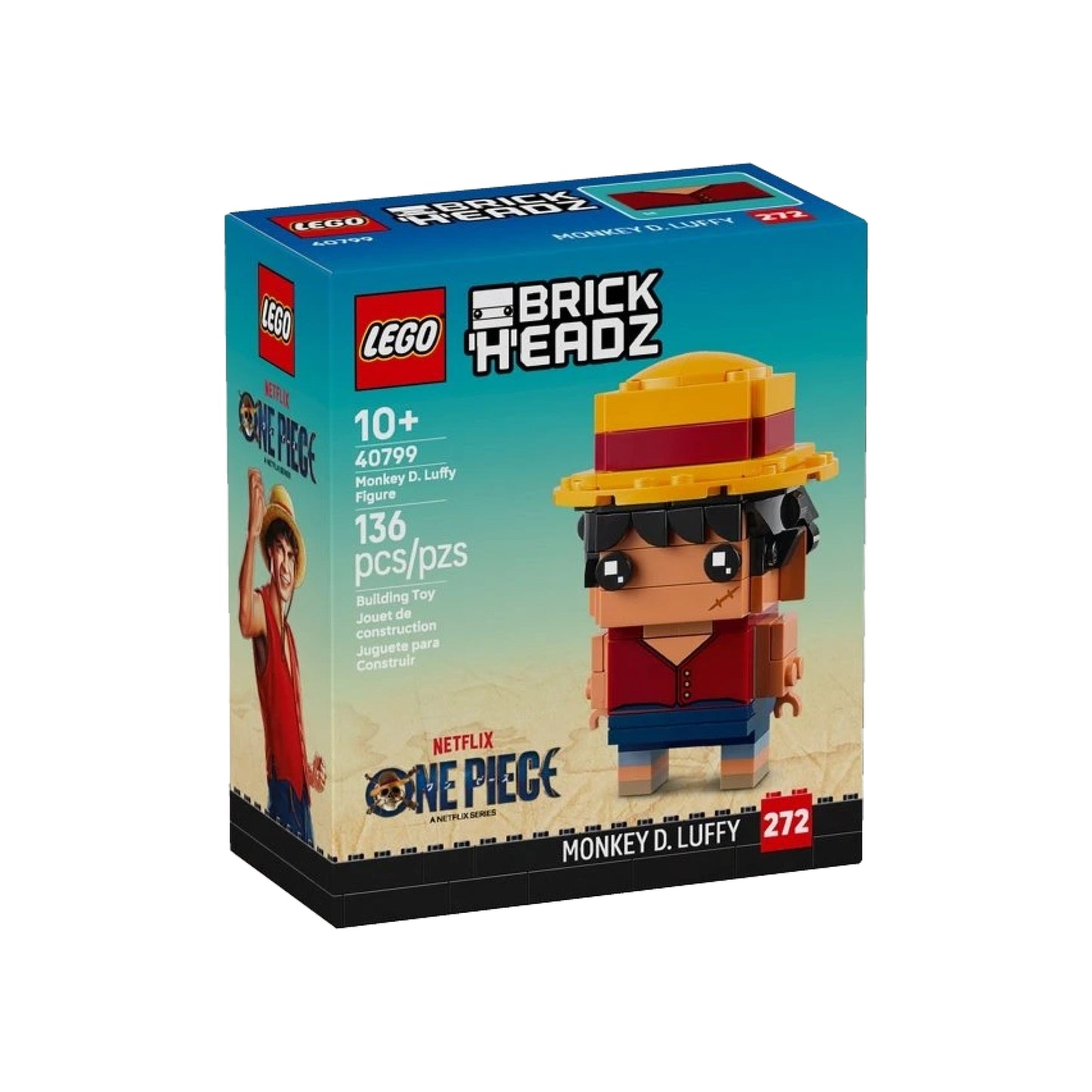 LEGO BrickHeadz, Monkey D. Luffy, 40799