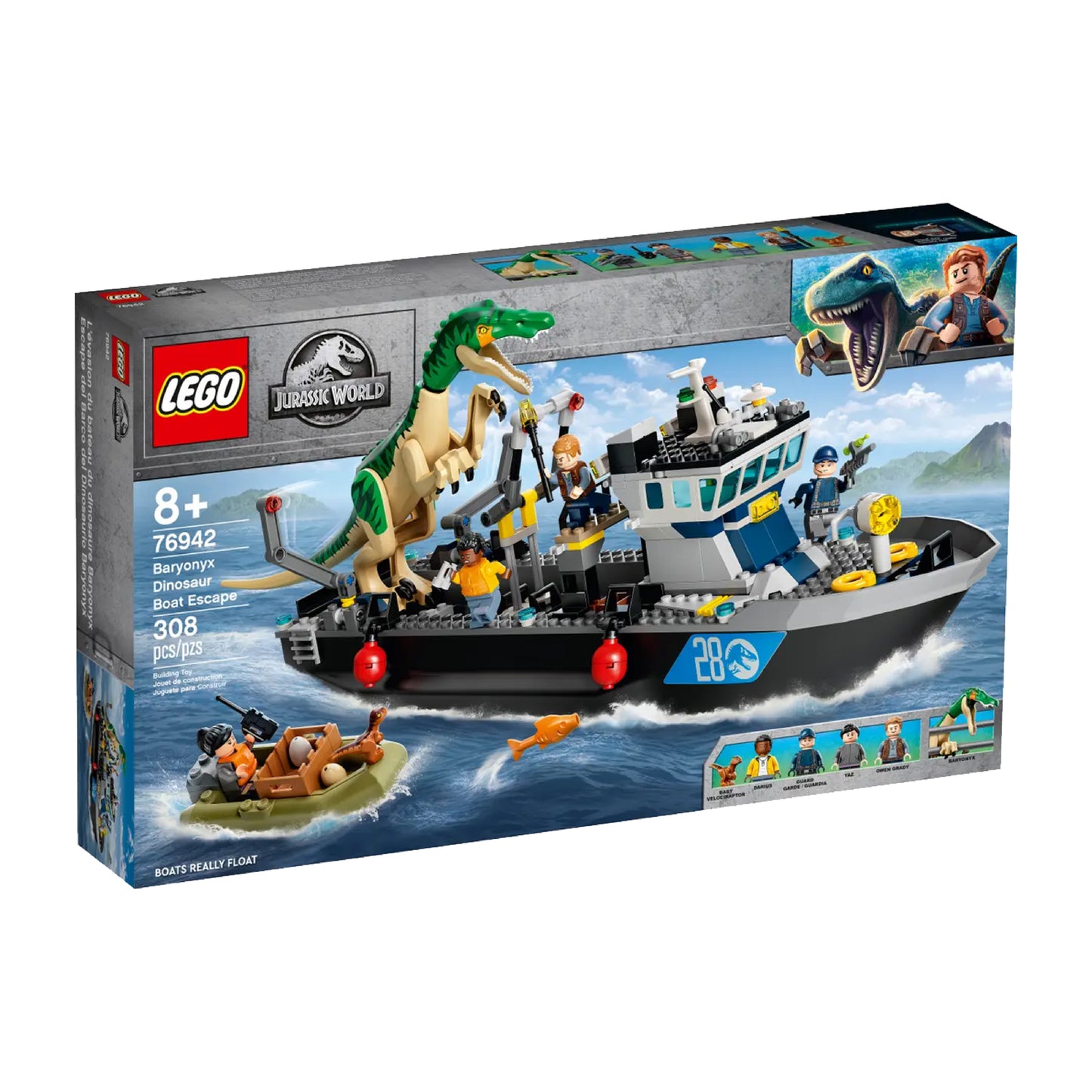 LEGO Baryonyx Dinosaur Boat Escape [Damaged Box]