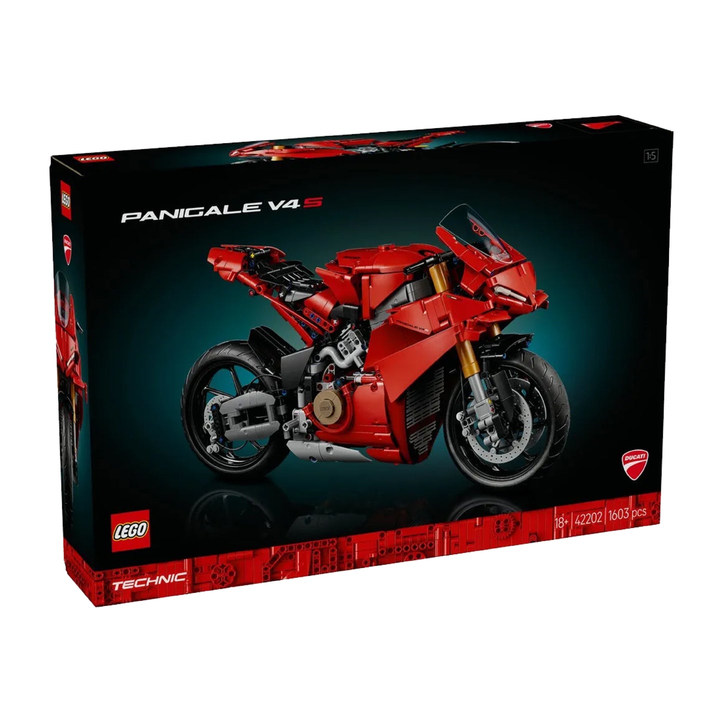 LEGO Ducati Panigale V4 S Motorcycle, 42202