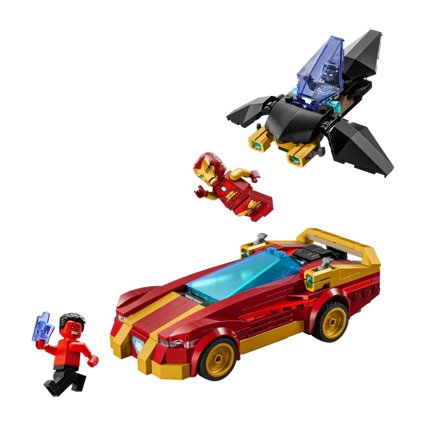 LEGO Iron Man Car & Black Panther vs. Red Hulk, 76310