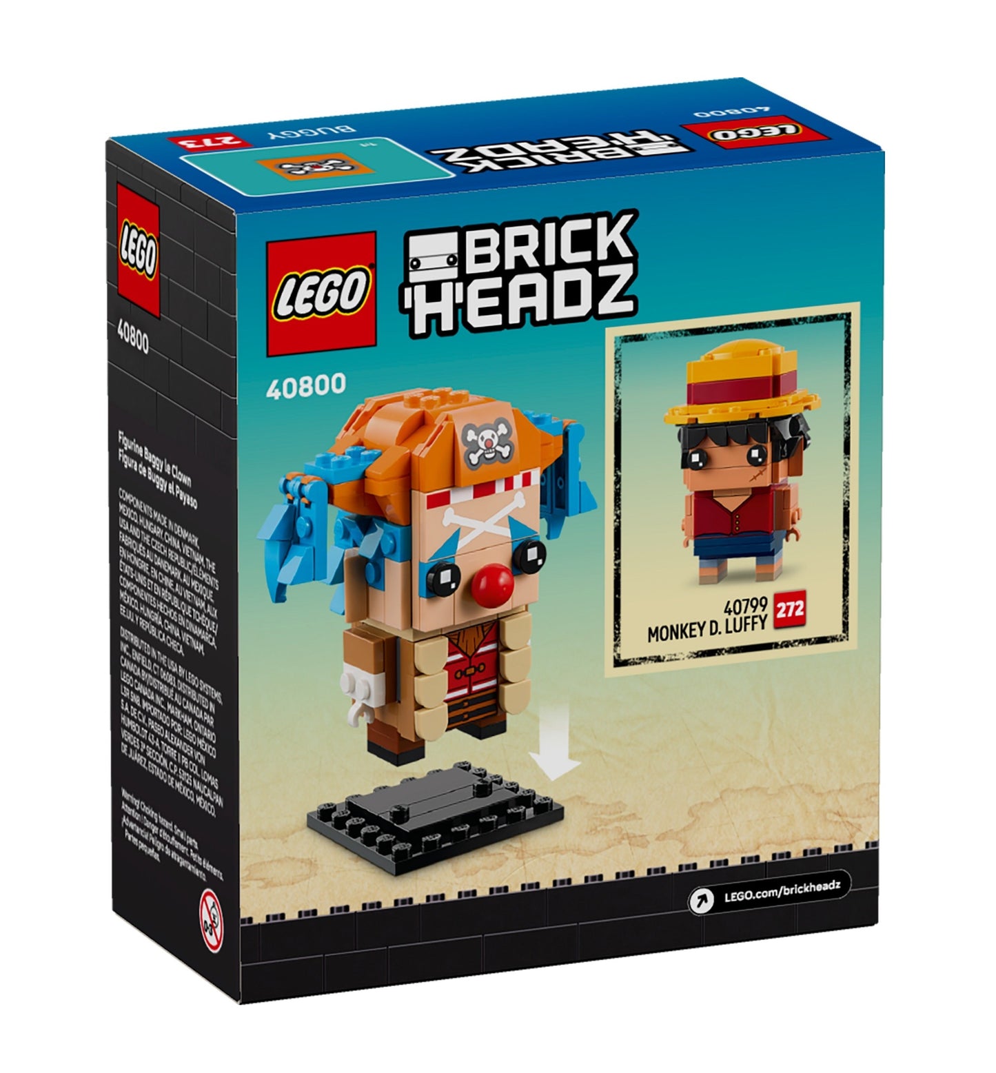 LEGO BrickHeadz, Buggy The Clown, 40800