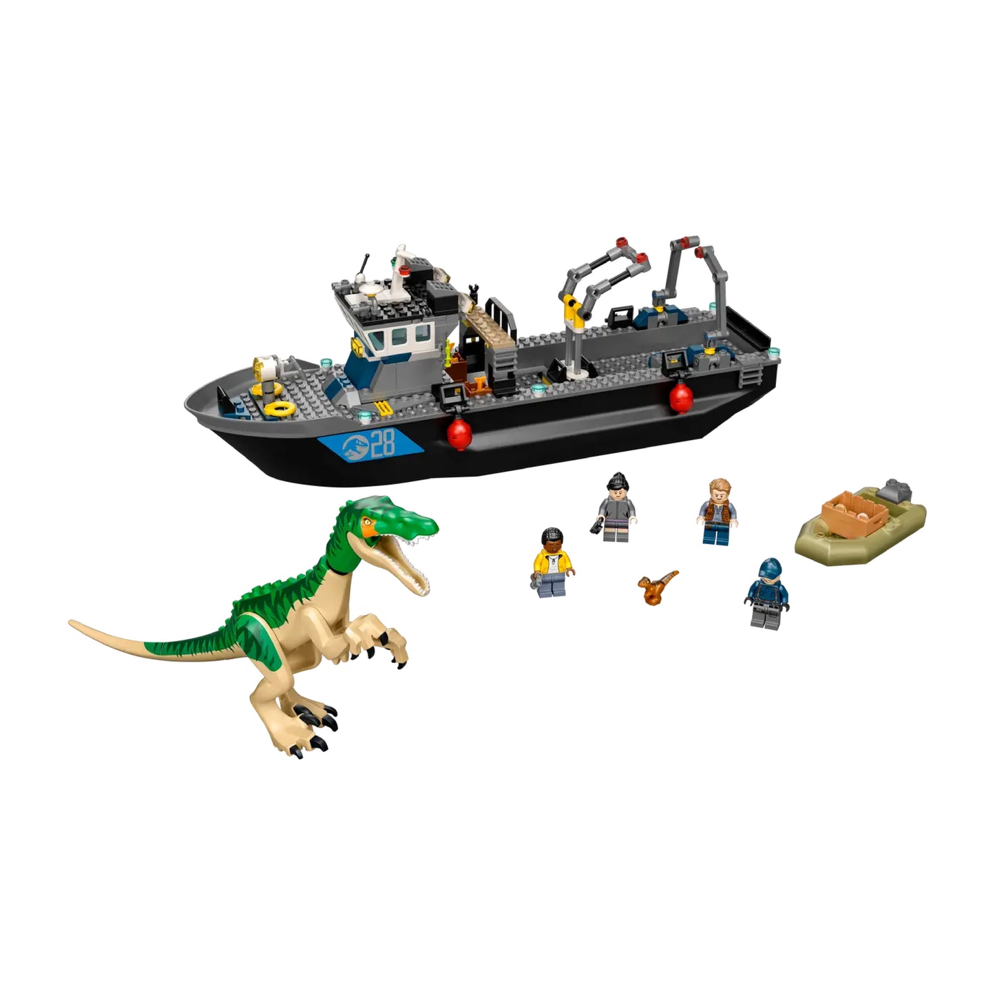 LEGO Baryonyx Dinosaur Boat Escape [Damaged Box]