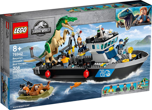 LEGO Baryonyx Dinosaur Boat Escape [Damaged Box]