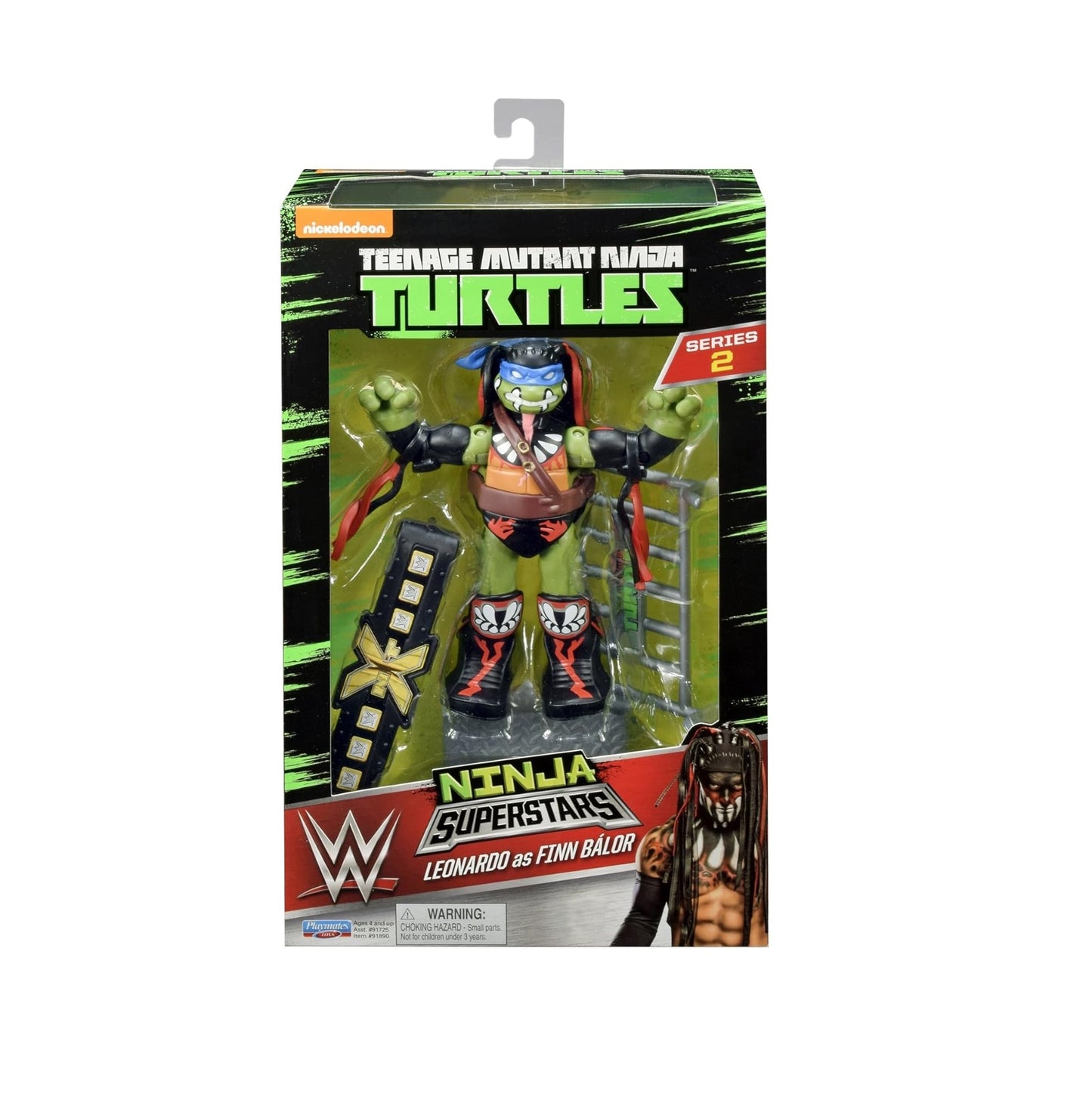 TMNT Ninja Super Stars: Leonardo as Finn Balor Figure