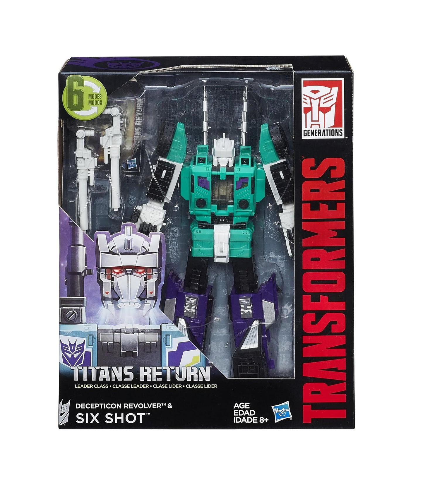 Transformers Generations, Titans Return Six Shot 7 Decepticon Revolver [Discontinued]