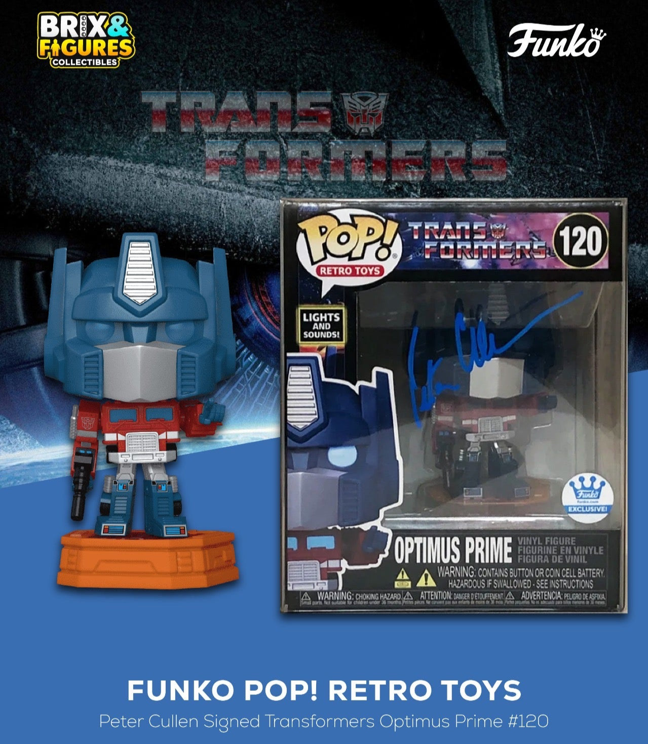 Autographed Optimus Prime - Funko POP! 120
