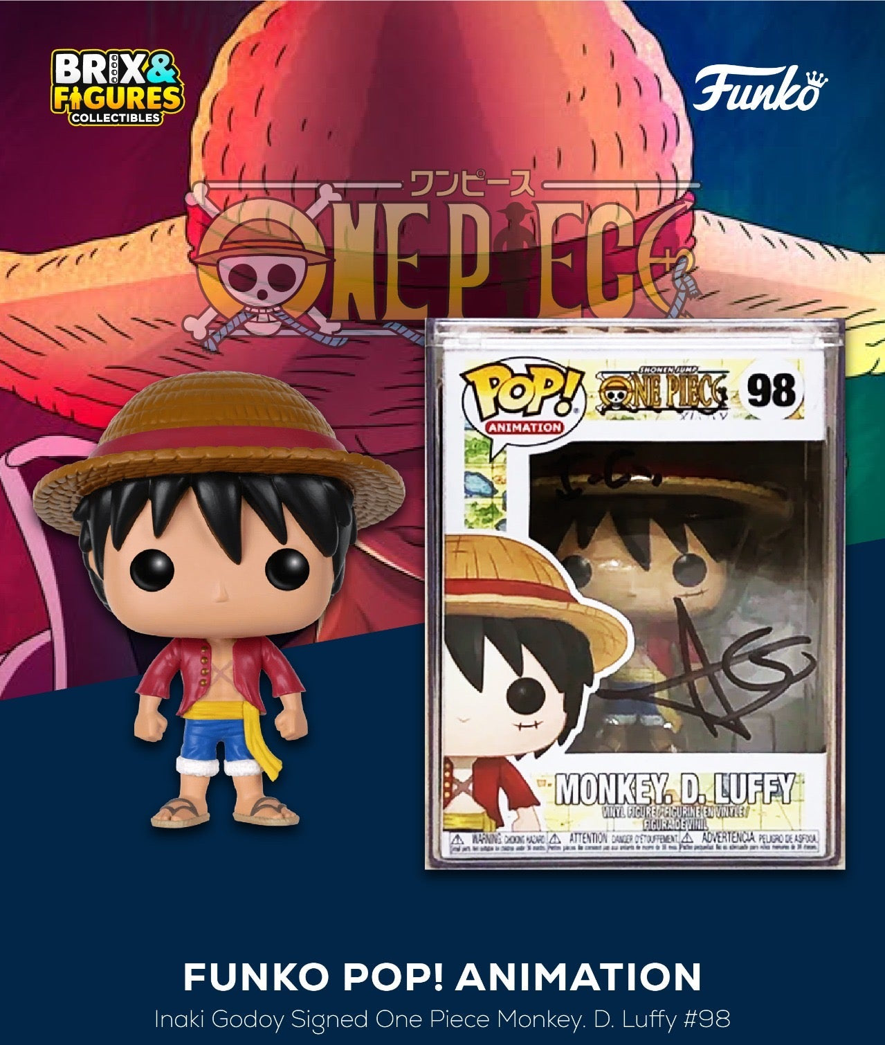Autographed Luffy - Funko POP! 98