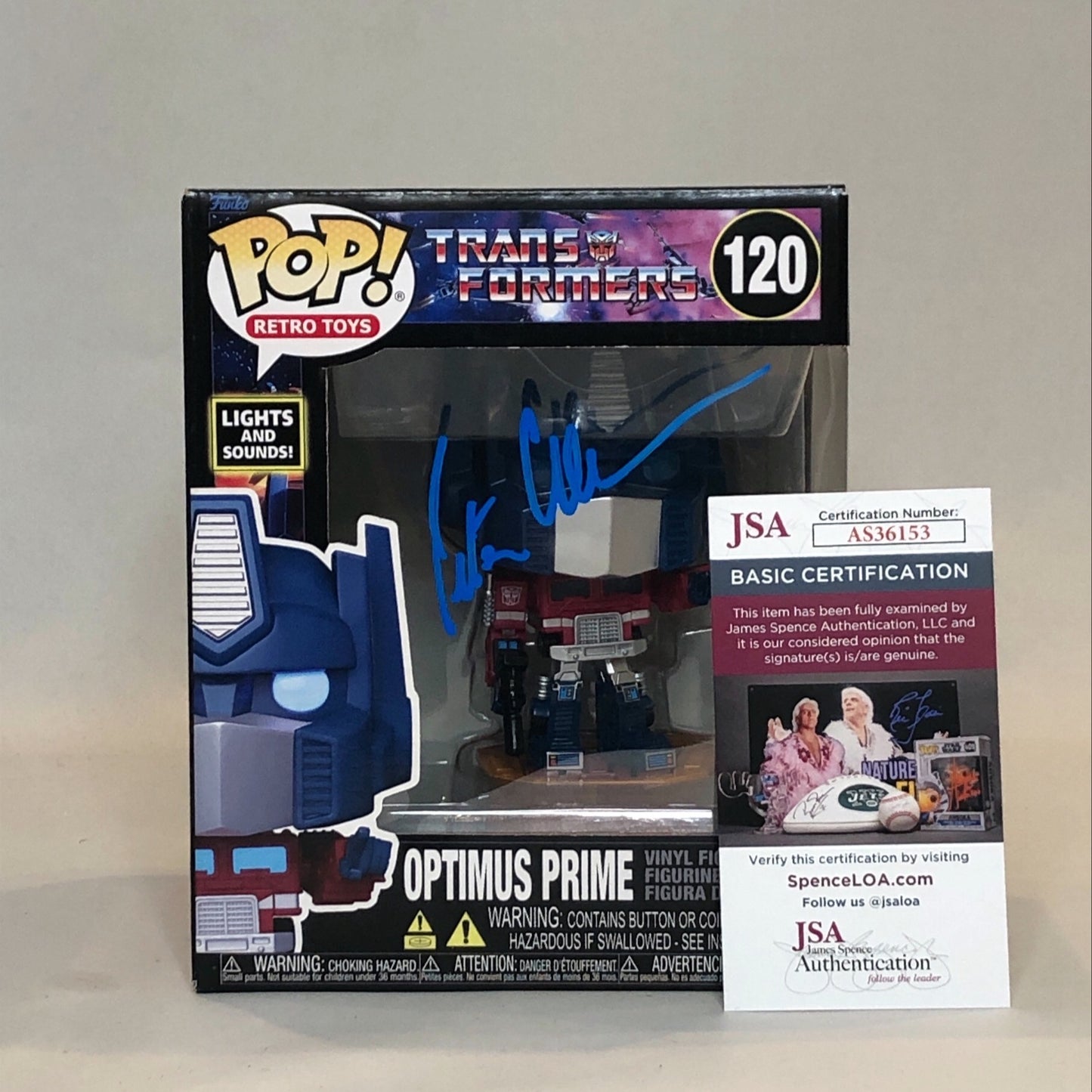 Autographed Optimus Prime - Funko POP! 120