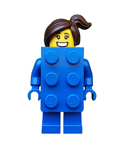 LEGO Series 18, Brick Suit Girl, COL314