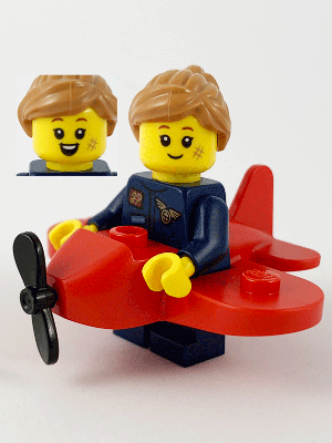 LEGO Series 21, Airplane Girl, COL382